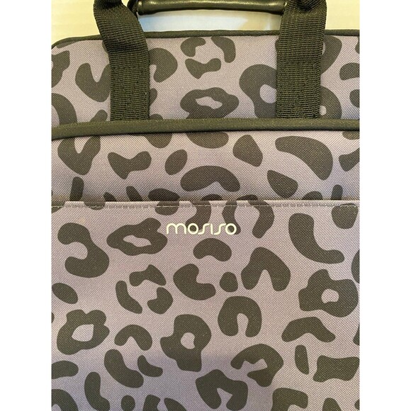 Mosiso Tablet Shoulder Bag Gray & Black Leopard Print  Tablet Protective Sleeve - Picture 2 of 9